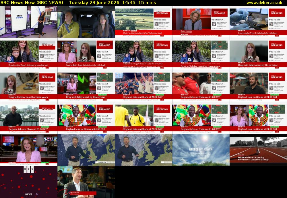 BBC News Now (BBC NEWS) Tuesday 23 June 2026 14:45 - 15:00