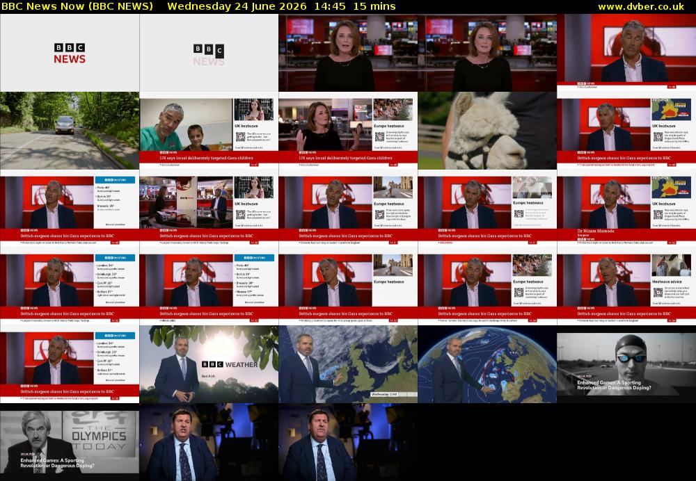 BBC News Now (BBC NEWS) Wednesday 24 June 2026 14:45 - 15:00