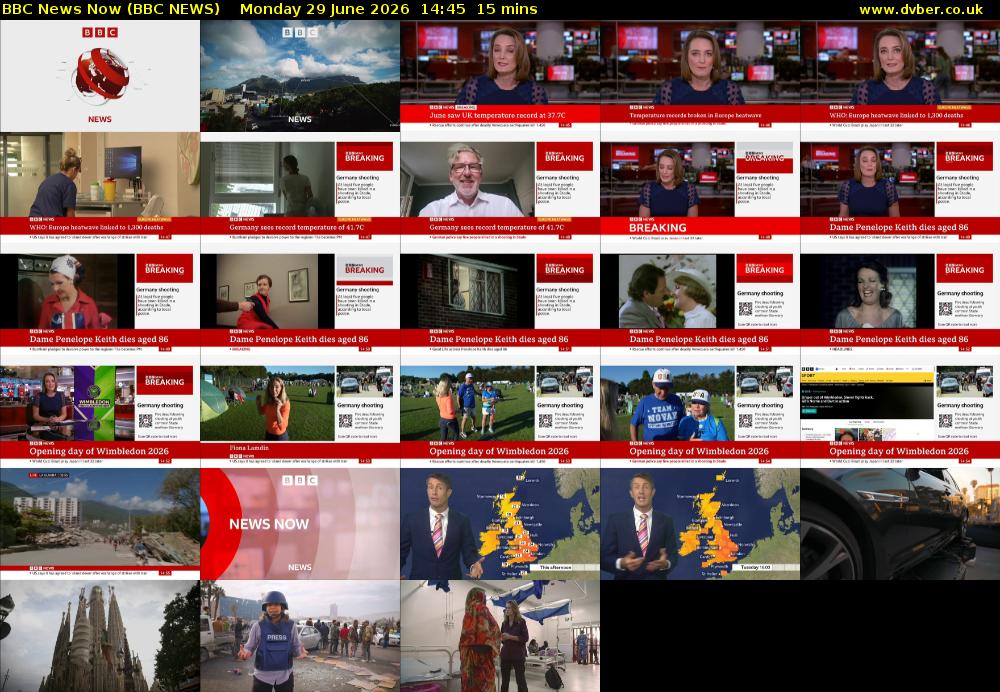 BBC News Now (BBC NEWS) Monday 29 June 2026 14:45 - 15:00