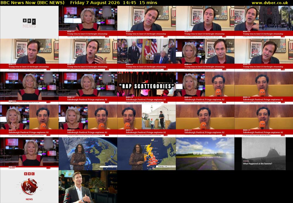 BBC News Now (BBC NEWS) Friday 7 August 2026 14:45 - 15:00