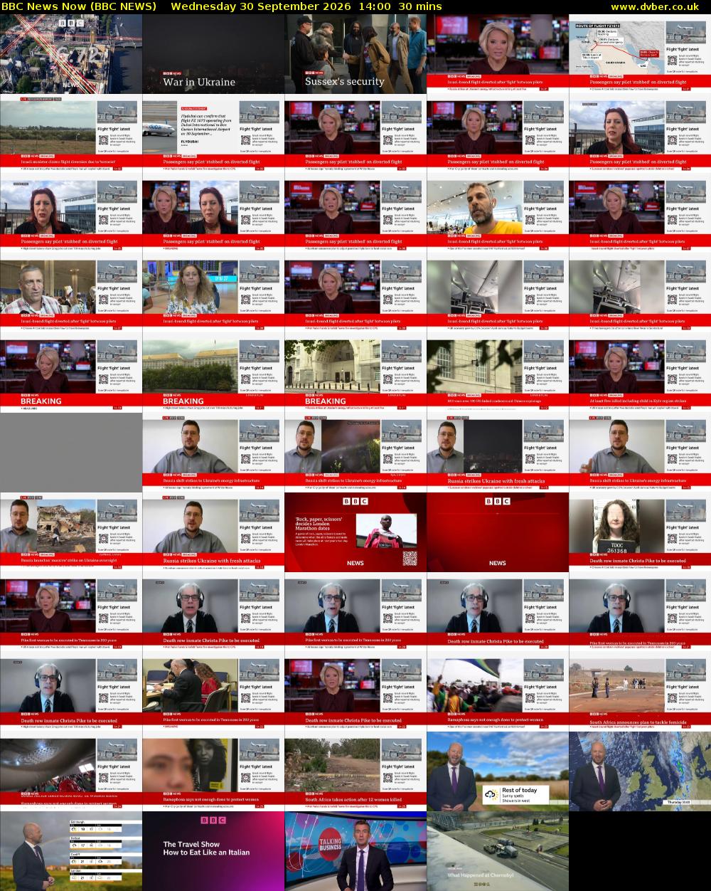 BBC News Now (BBC NEWS) Wednesday 30 September 2026 14:00 - 14:30