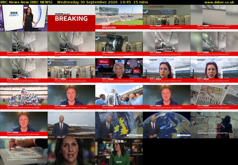 BBC News Now (BBC NEWS) Wednesday 30 September 2026 14:45 - 15:00
