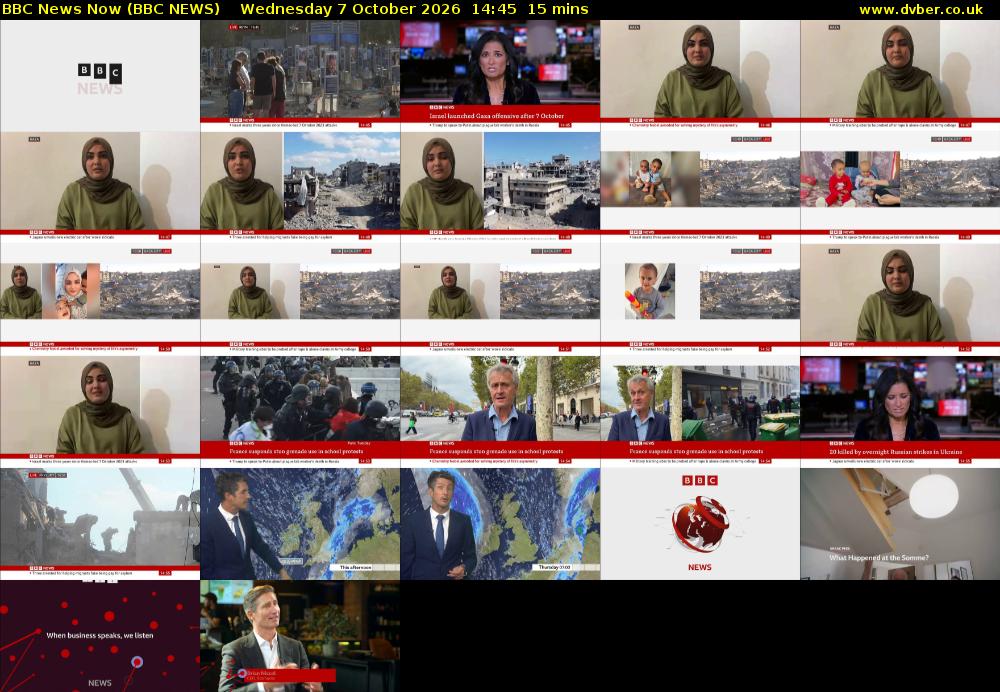 BBC News Now (BBC NEWS) Wednesday 7 October 2026 14:45 - 15:00