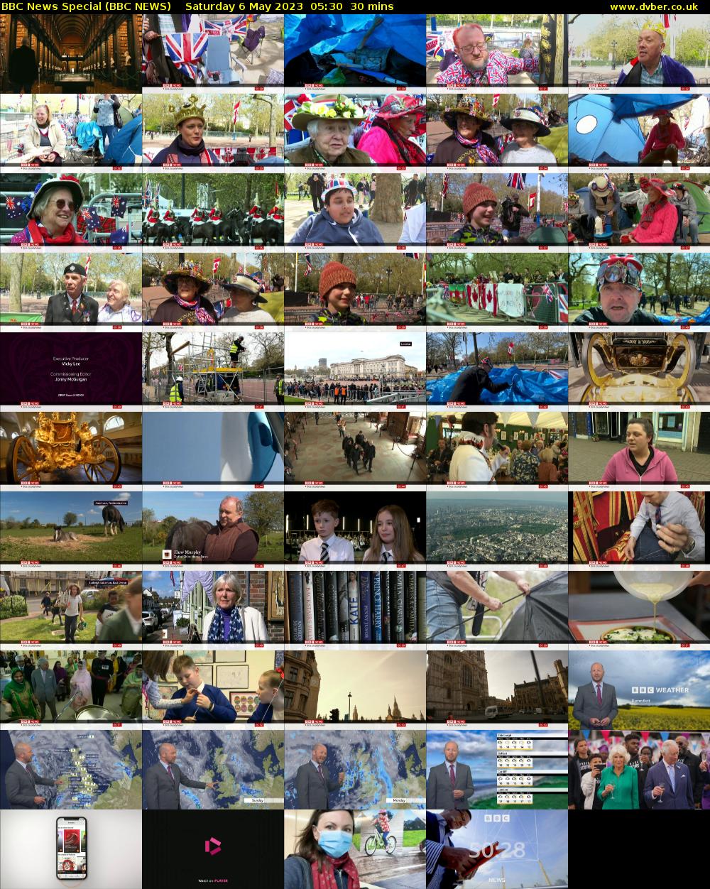 BBC News Special (BBC NEWS) Saturday 6 May 2023 05:30 - 06:00