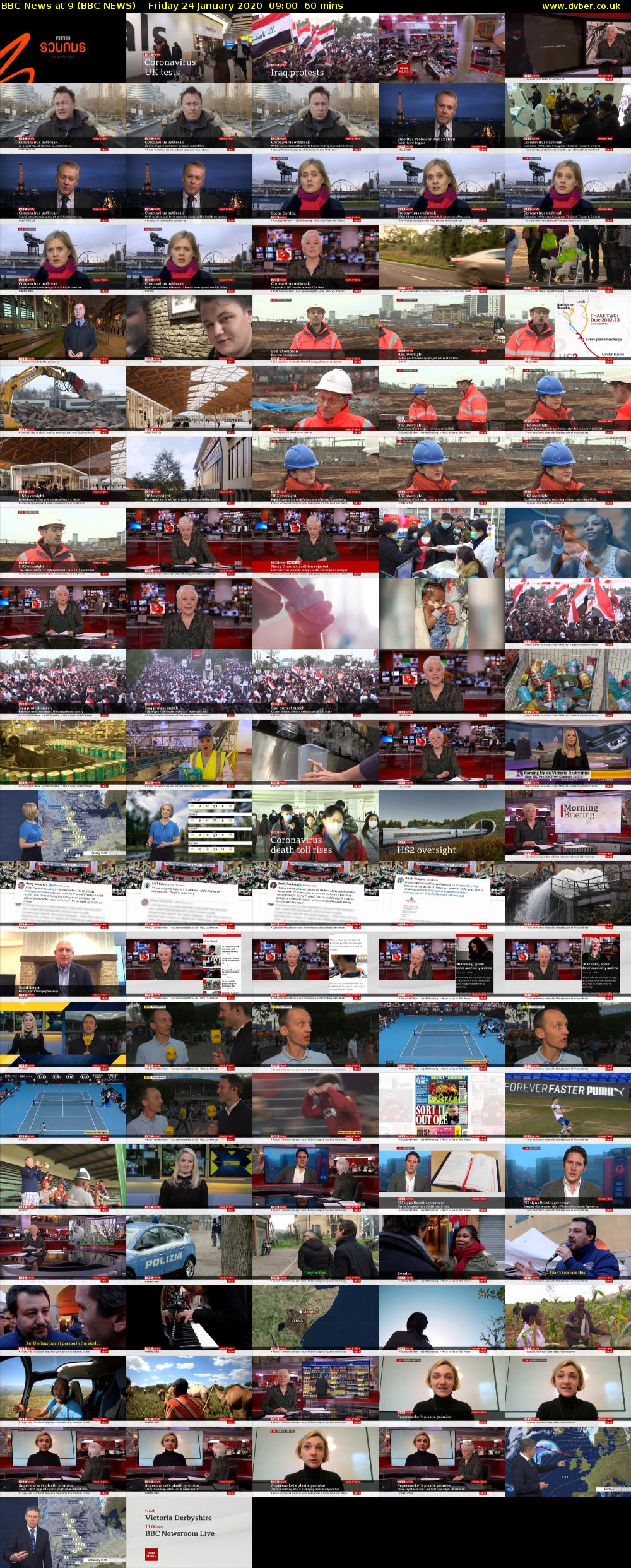 BBC News at 9 (BBC NEWS) Friday 24 January 2020 09:00 - 10:00