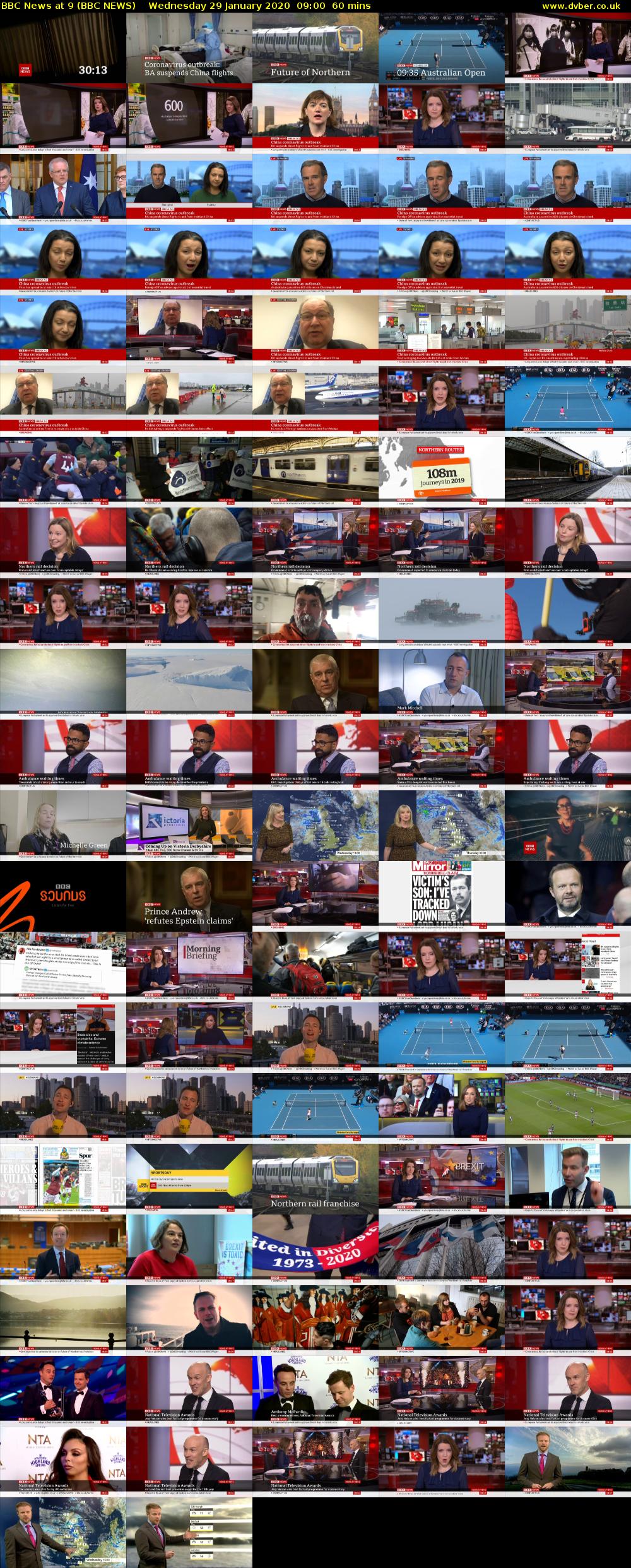 BBC News at 9 (BBC NEWS) Wednesday 29 January 2020 09:00 - 10:00