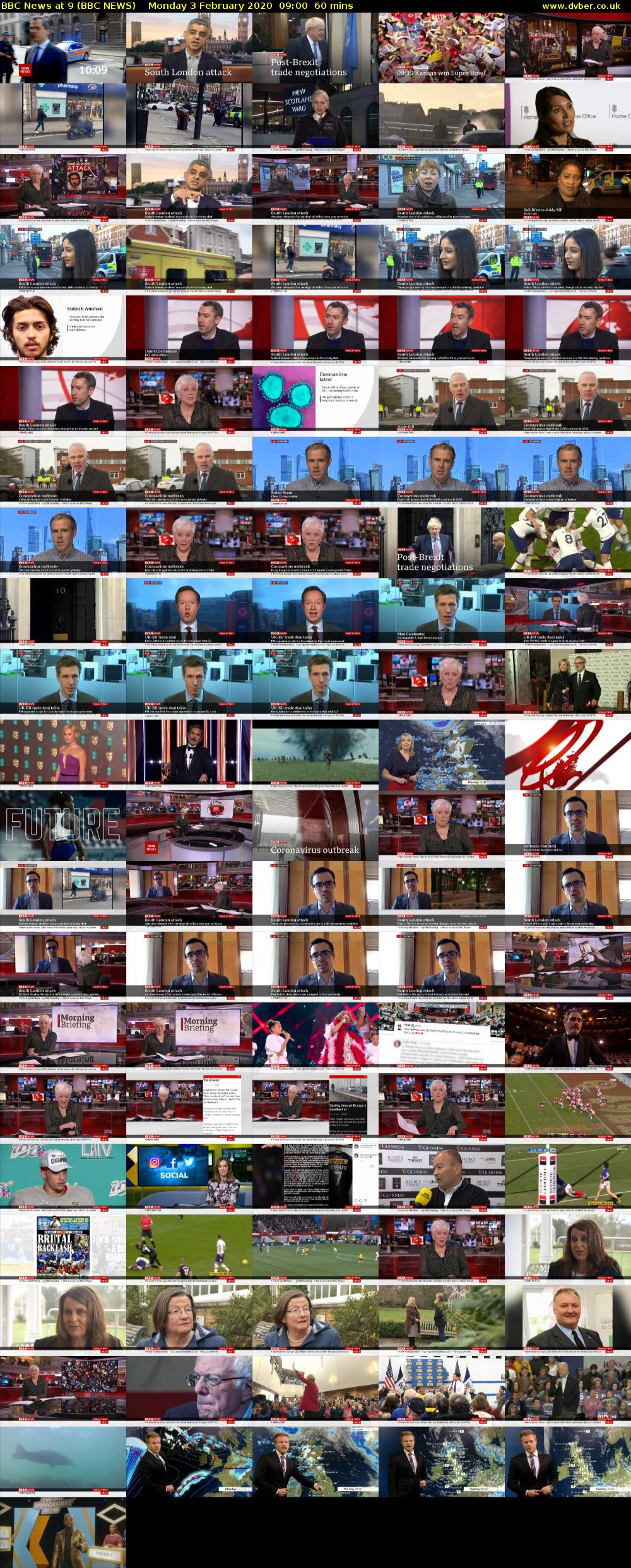 BBC News at 9 (BBC NEWS) Monday 3 February 2020 09:00 - 10:00