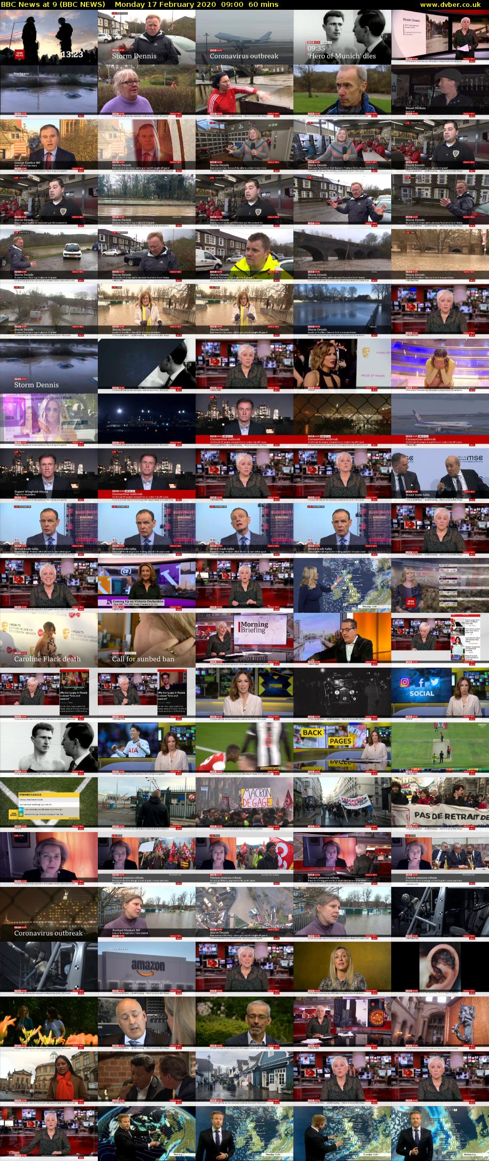 BBC News at 9 (BBC NEWS) Monday 17 February 2020 09:00 - 10:00