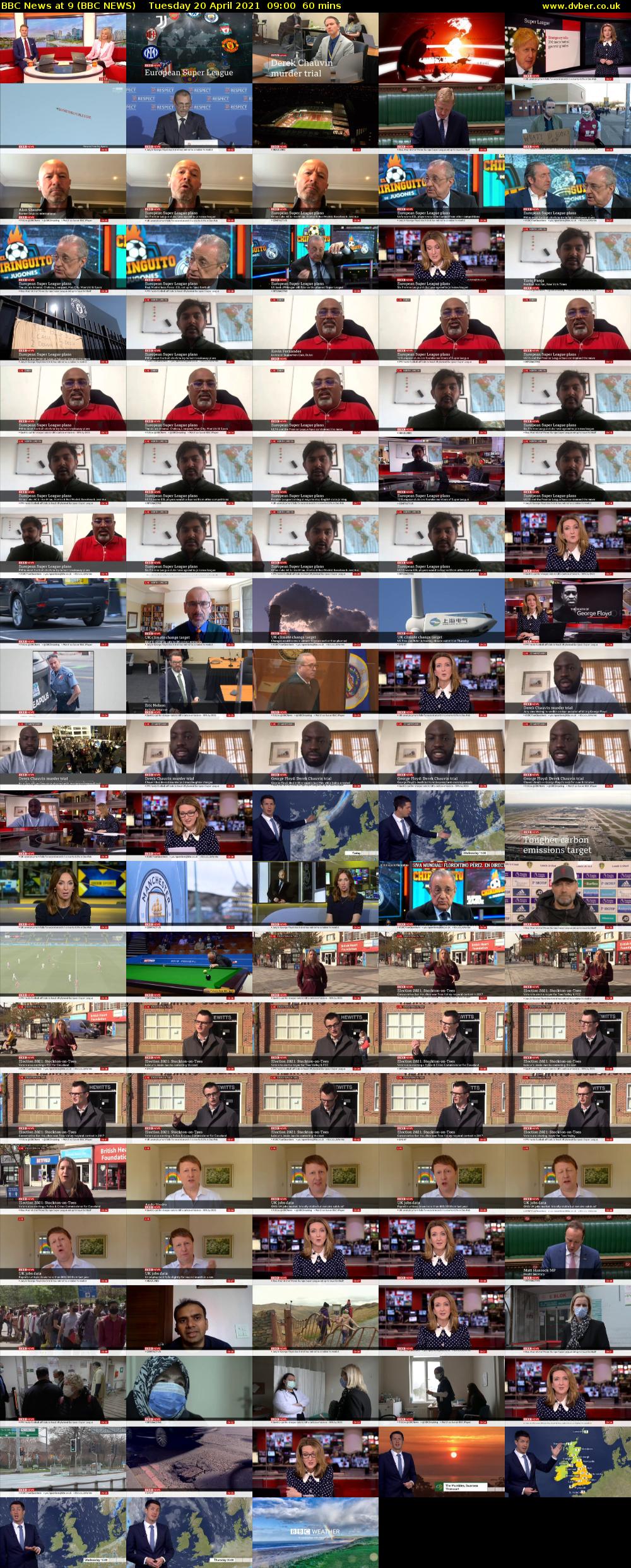 BBC News at 9 (BBC NEWS) Tuesday 20 April 2021 09:00 - 10:00