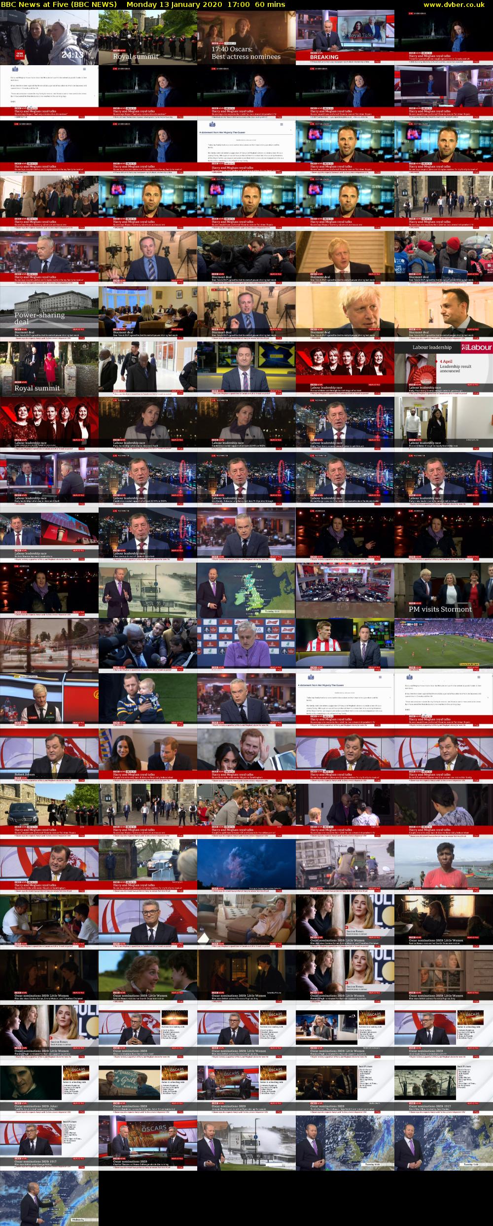 BBC News at Five (BBC NEWS) Monday 13 January 2020 17:00 - 18:00