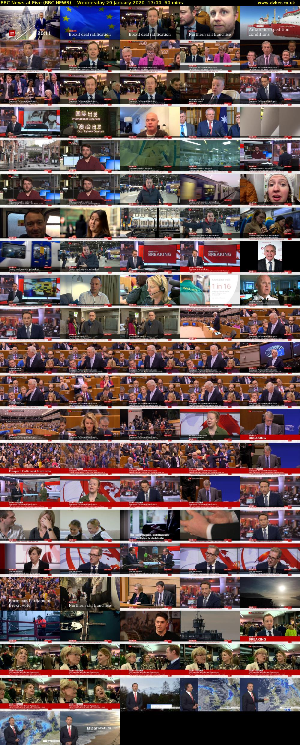 BBC News at Five (BBC NEWS) Wednesday 29 January 2020 17:00 - 18:00