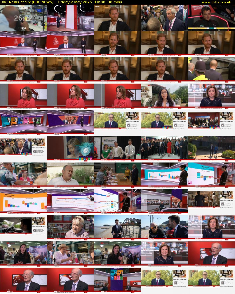 BBC News at Six (BBC NEWS) Friday 2 May 2025 18:00 - 18:30