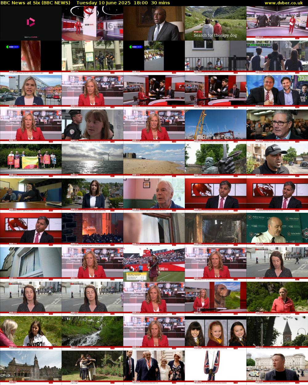 BBC News at Six (BBC NEWS) Tuesday 10 June 2025 18:00 - 18:30