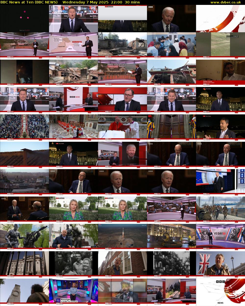 BBC News at Ten (BBC NEWS) Wednesday 7 May 2025 22:00 - 22:30