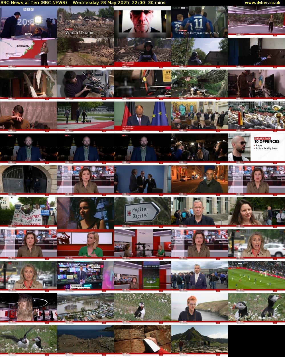 BBC News at Ten (BBC NEWS) Wednesday 28 May 2025 22:00 - 22:30