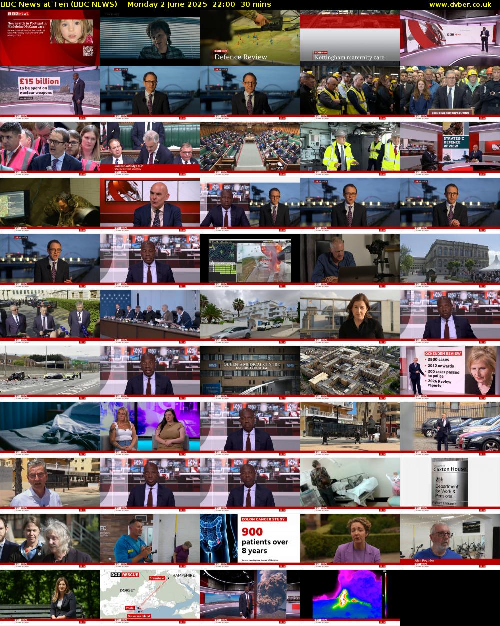 BBC News at Ten (BBC NEWS) Monday 2 June 2025 22:00 - 22:30