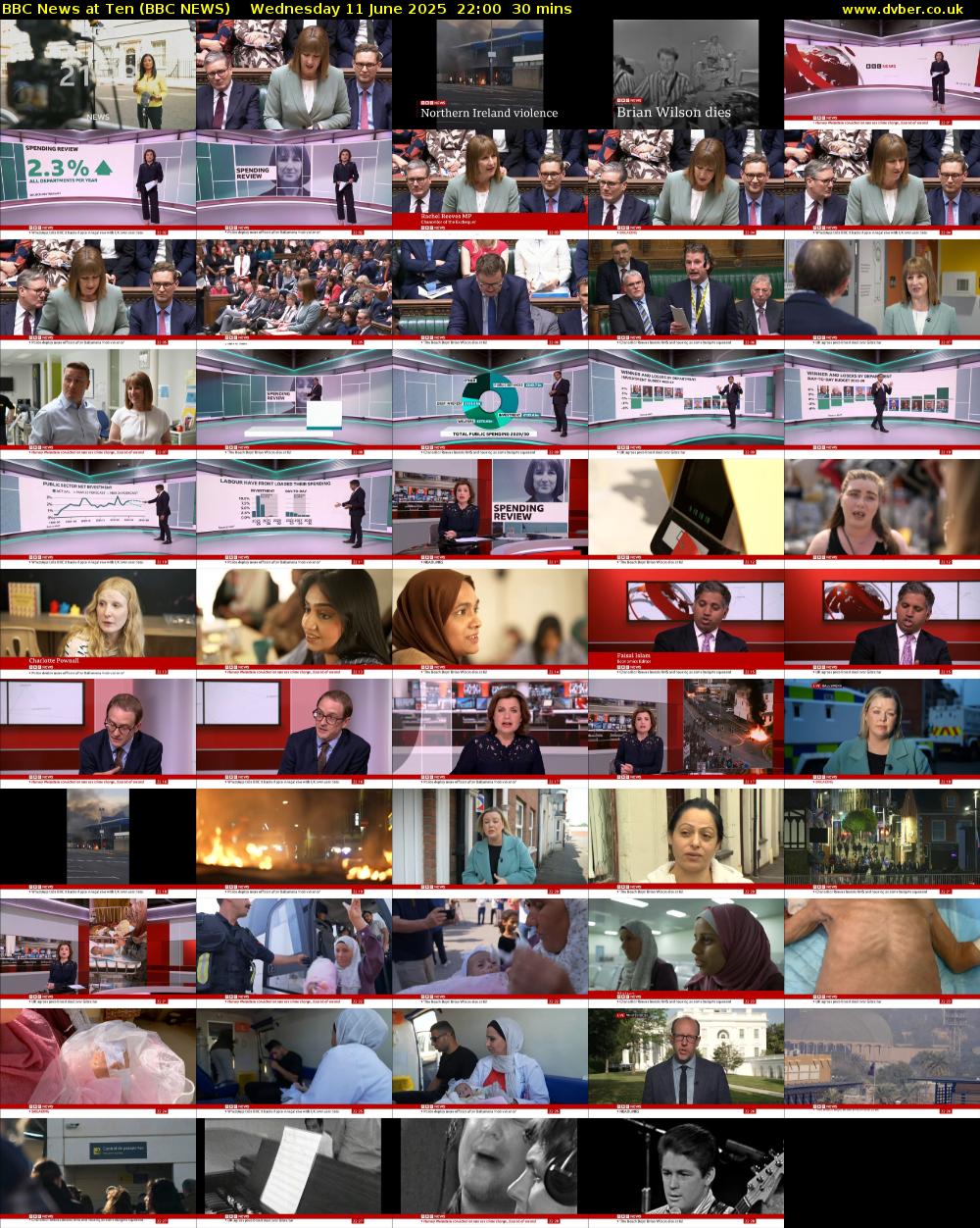 BBC News at Ten (BBC NEWS) Wednesday 11 June 2025 22:00 - 22:30