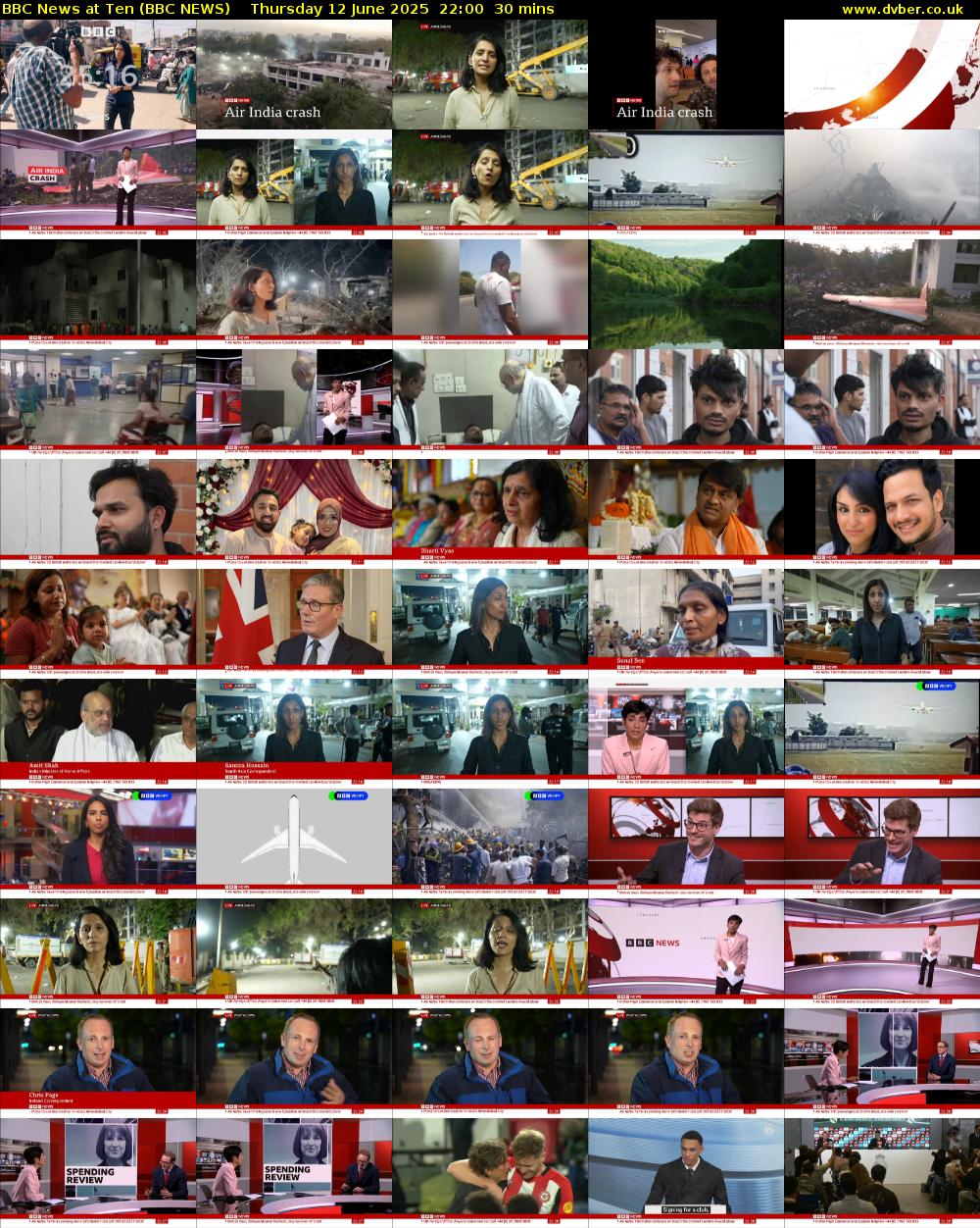 BBC News at Ten (BBC NEWS) Thursday 12 June 2025 22:00 - 22:30