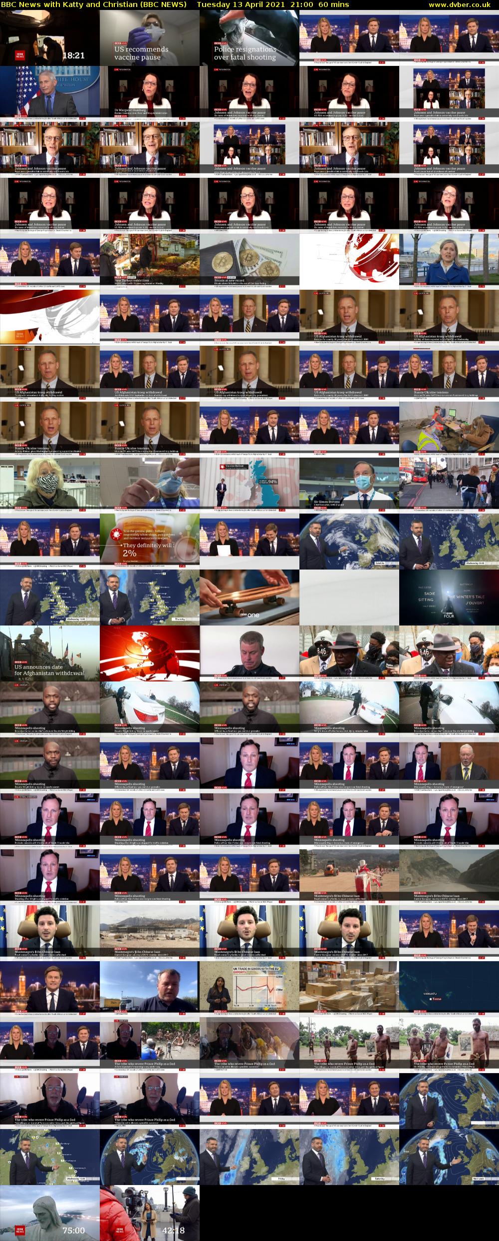 BBC News with Katty and Christian (BBC NEWS) Tuesday 13 April 2021 21:00 - 22:00