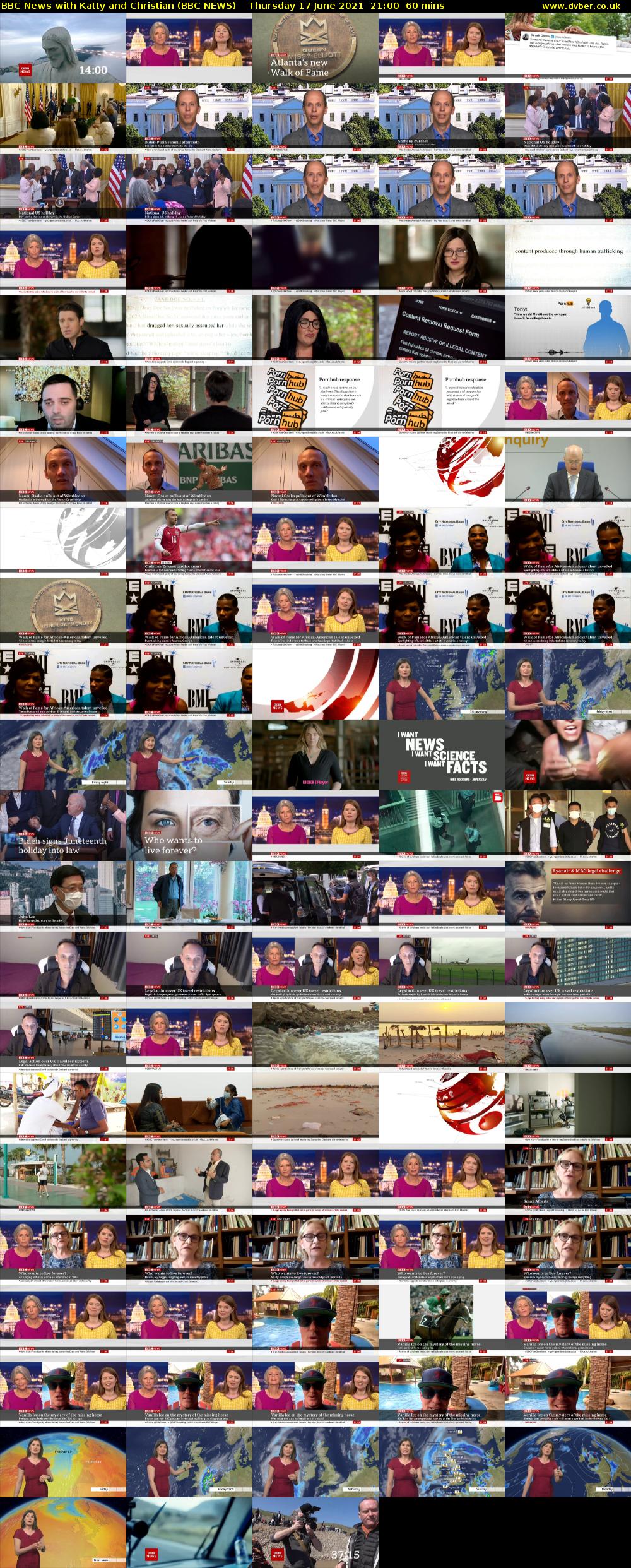 BBC News with Katty and Christian (BBC NEWS) Thursday 17 June 2021 21:00 - 22:00
