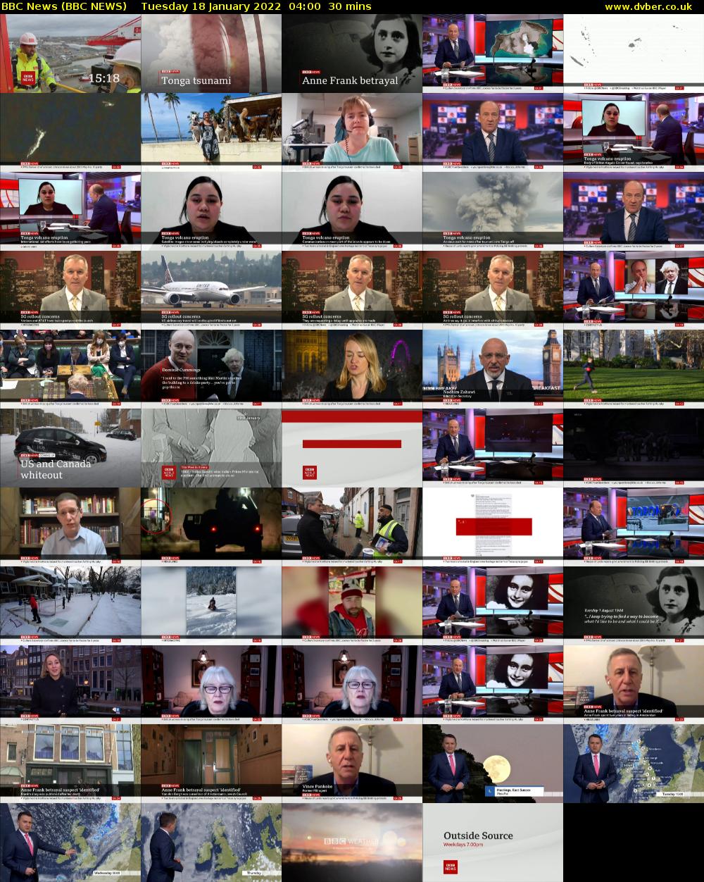 BBC News (BBC NEWS) Tuesday 18 January 2022 04:00 - 04:30