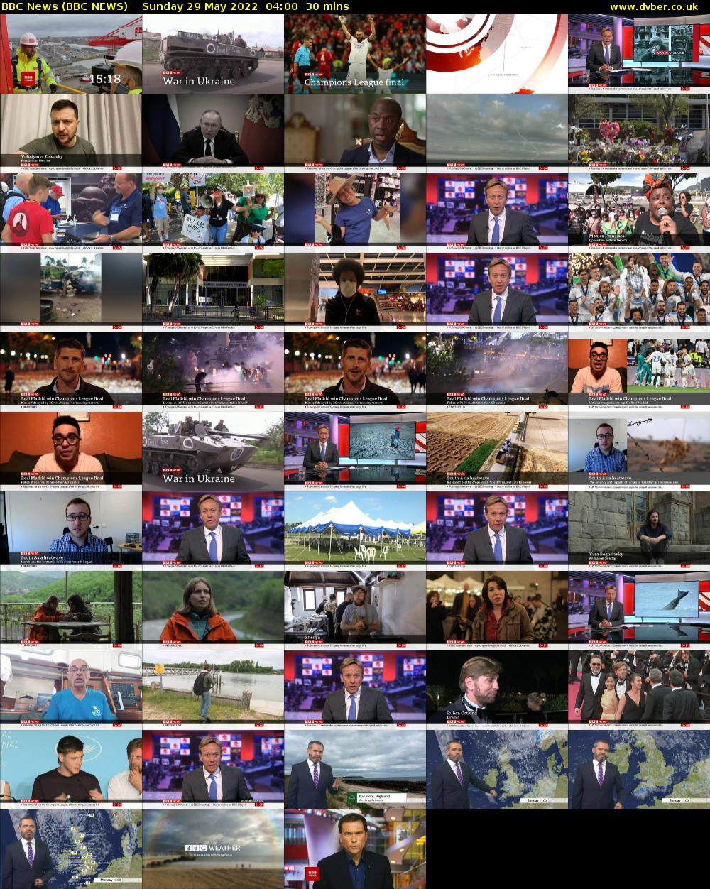 BBC News (BBC NEWS) Sunday 29 May 2022 04:00 - 04:30