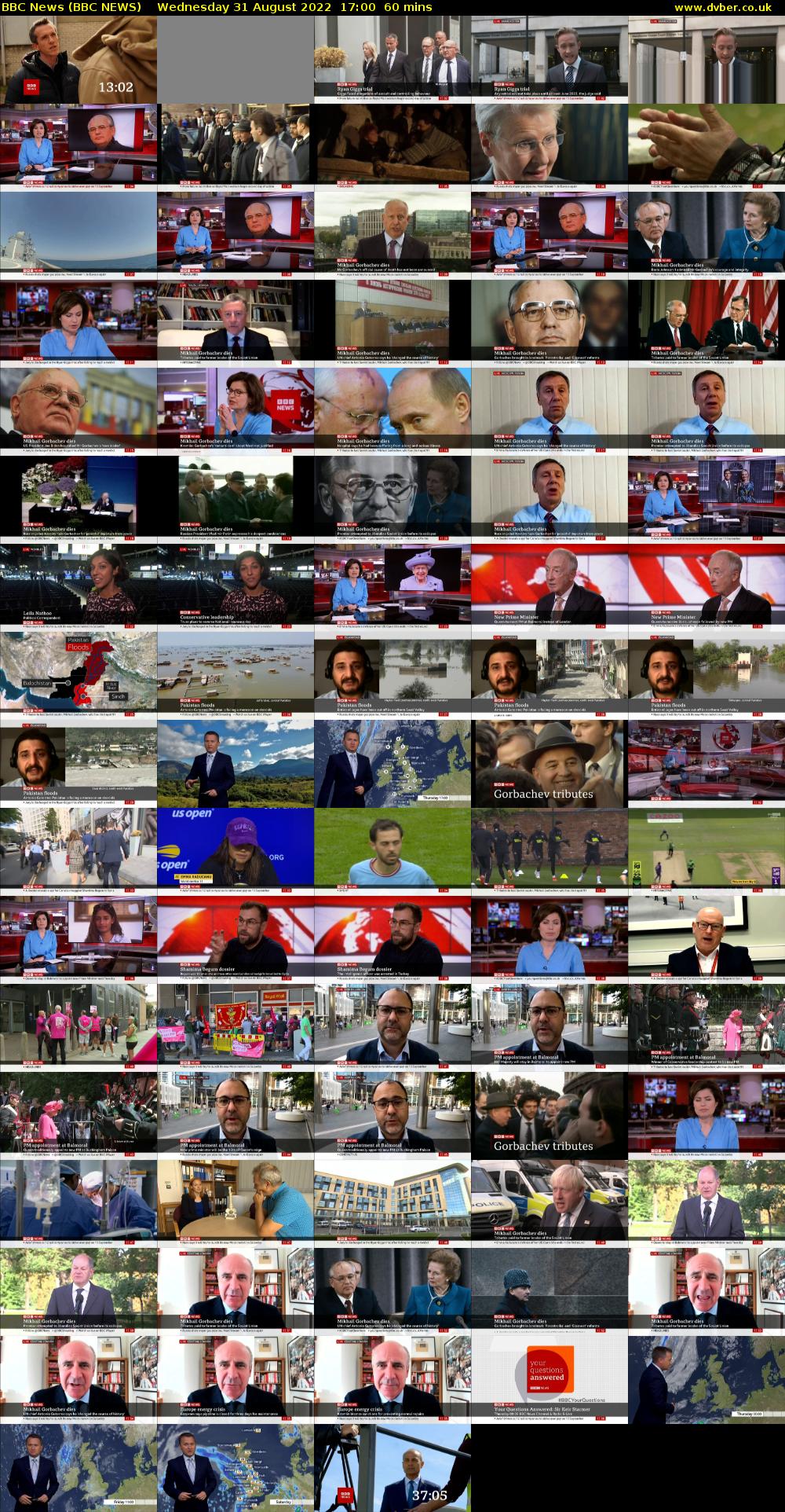 BBC News (BBC NEWS) Wednesday 31 August 2022 17:00 - 18:00