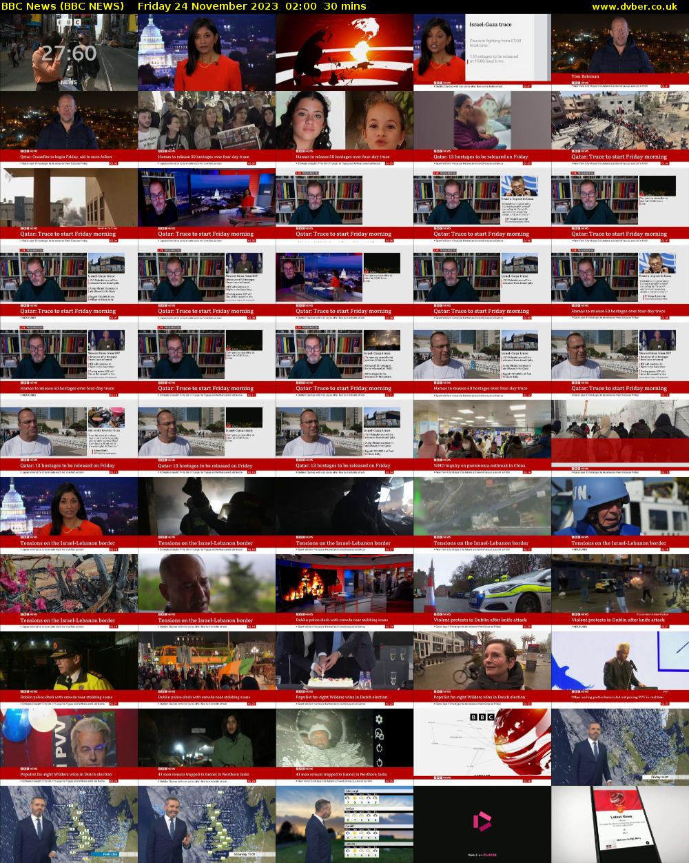 BBC News (BBC NEWS) Friday 24 November 2023 02:00 - 02:30