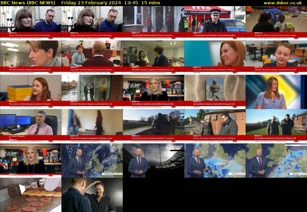 BBC News (BBC NEWS) Friday 23 February 2024 13:45 - 14:00