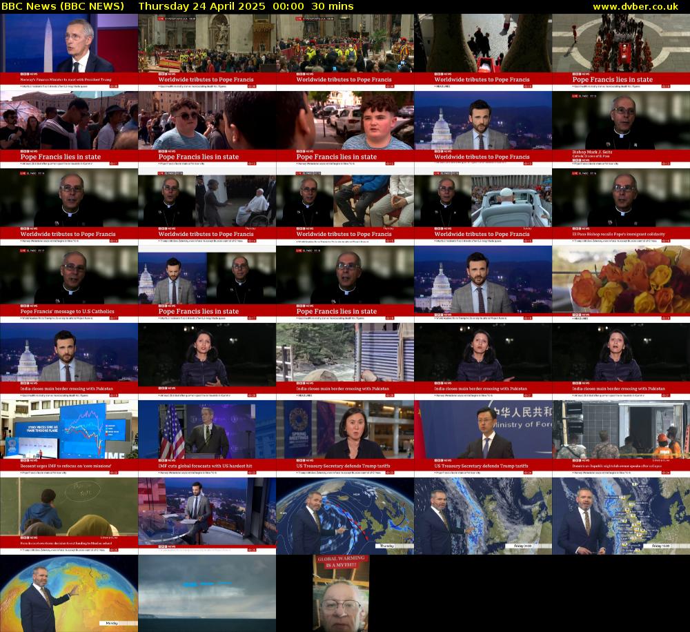 BBC News (BBC NEWS) Thursday 24 April 2025 00:00 - 00:30