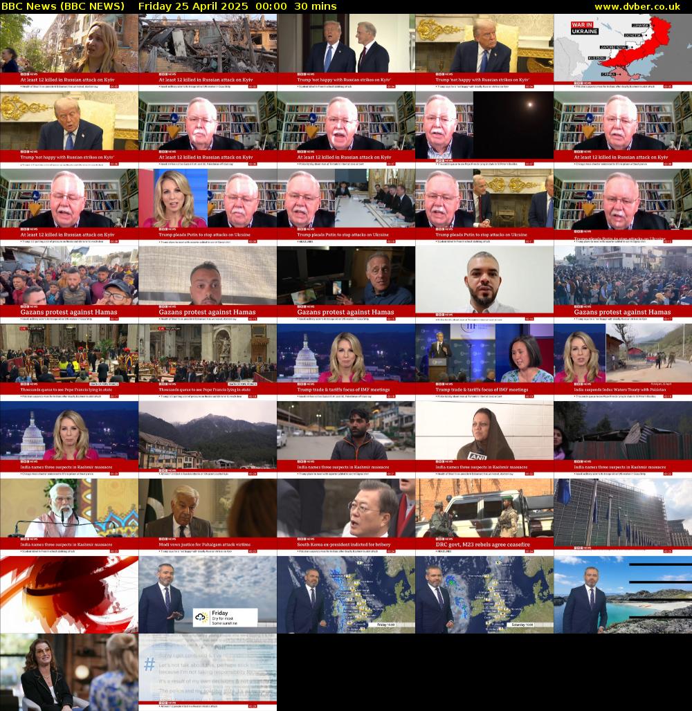BBC News (BBC NEWS) Friday 25 April 2025 00:00 - 00:30