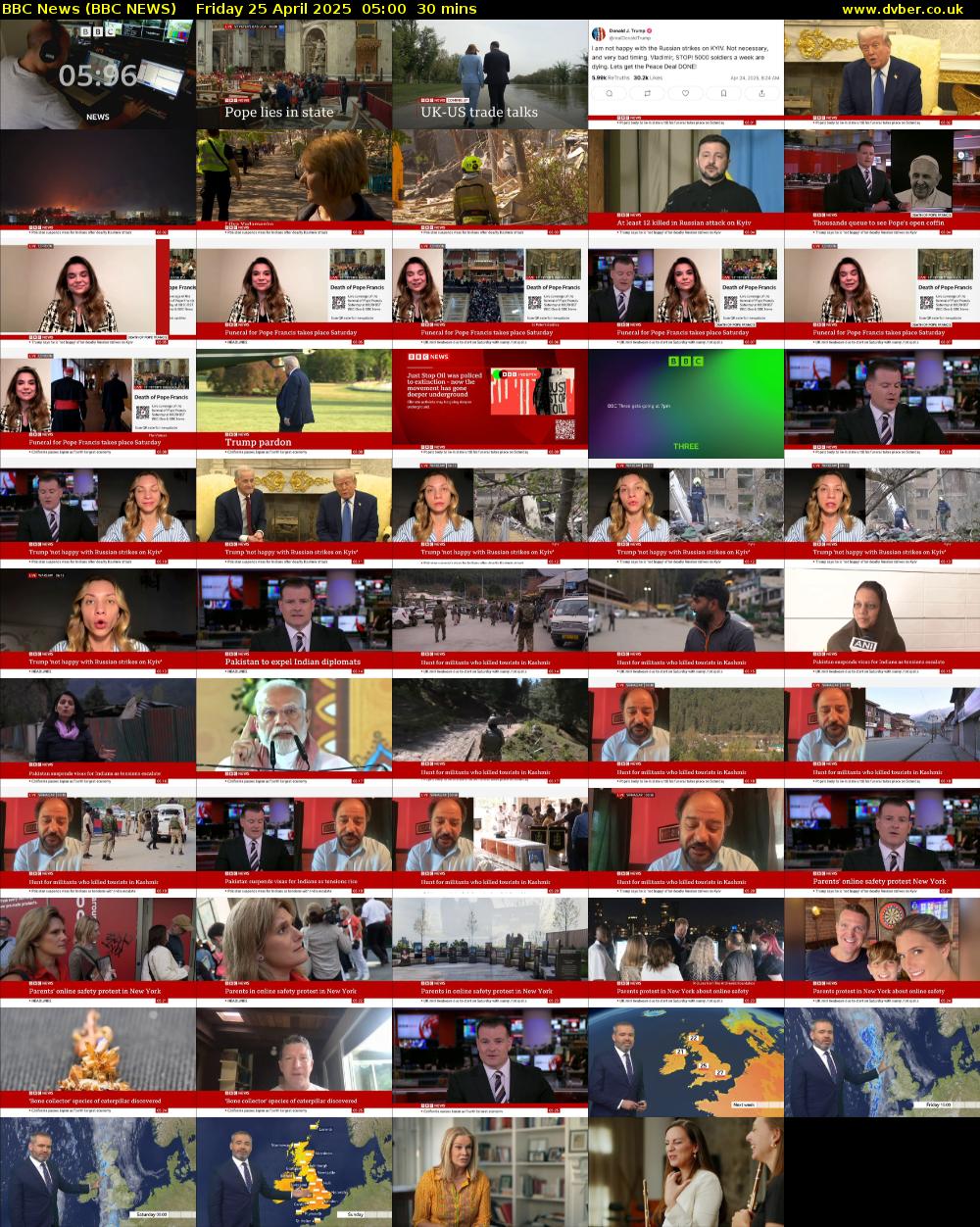 BBC News (BBC NEWS) Friday 25 April 2025 05:00 - 05:30
