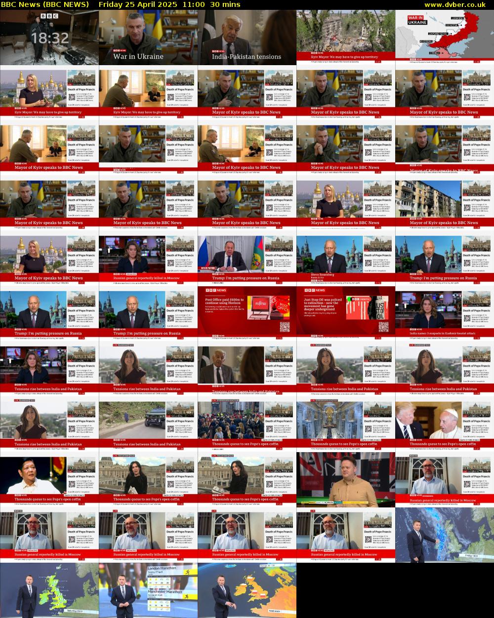 BBC News (BBC NEWS) Friday 25 April 2025 11:00 - 11:30