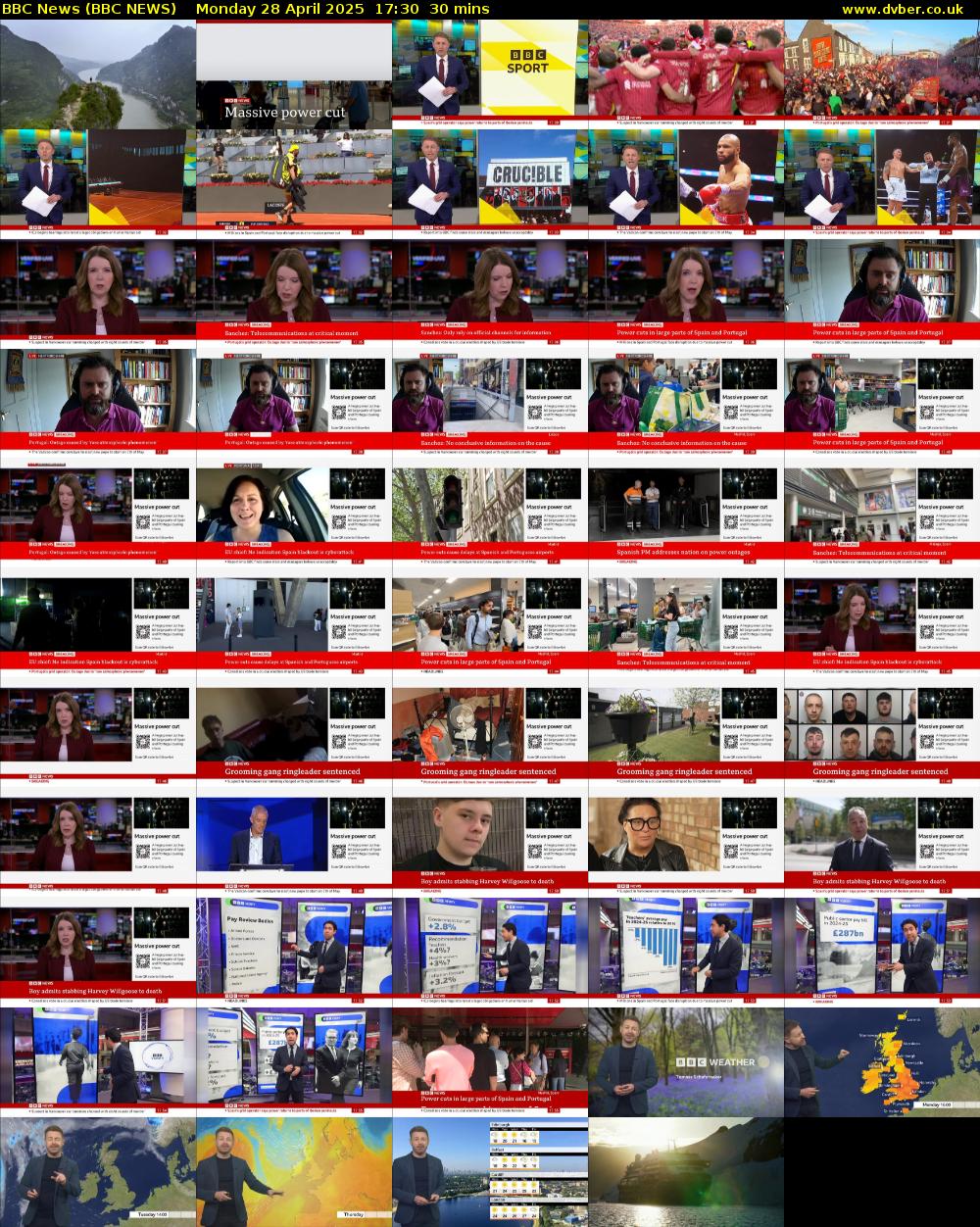 BBC News (BBC NEWS) Monday 28 April 2025 17:30 - 18:00