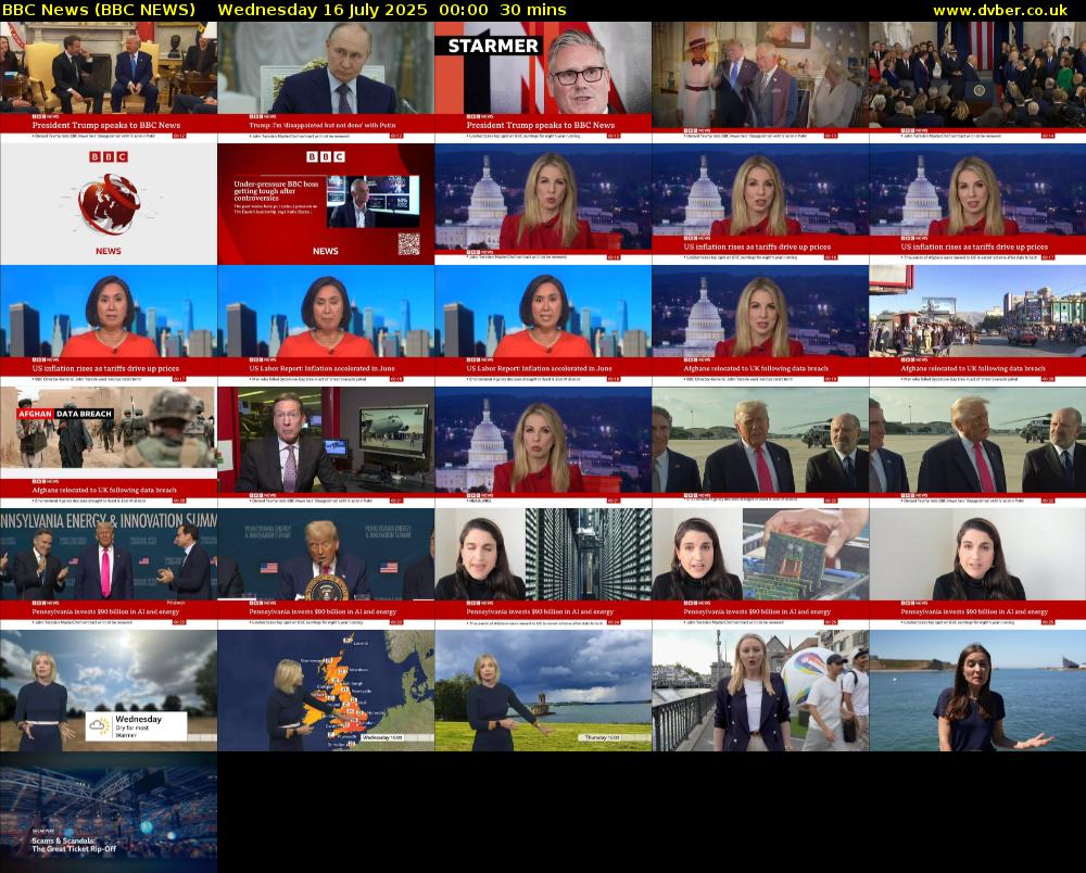 BBC News (BBC NEWS) Wednesday 16 July 2025 00:00 - 00:30