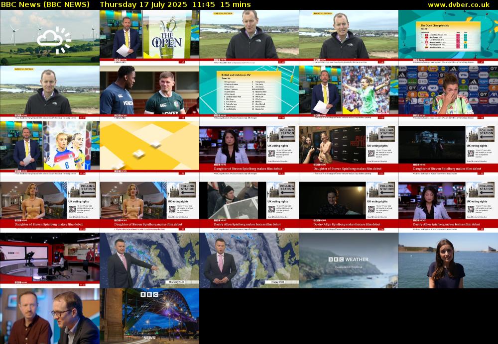 BBC News (BBC NEWS) Thursday 17 July 2025 11:45 - 12:00