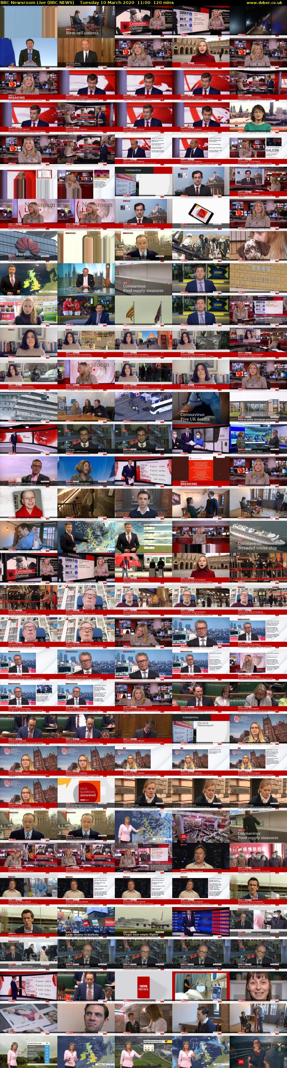 BBC Newsroom Live (BBC NEWS) Tuesday 10 March 2020 11:00 - 13:00