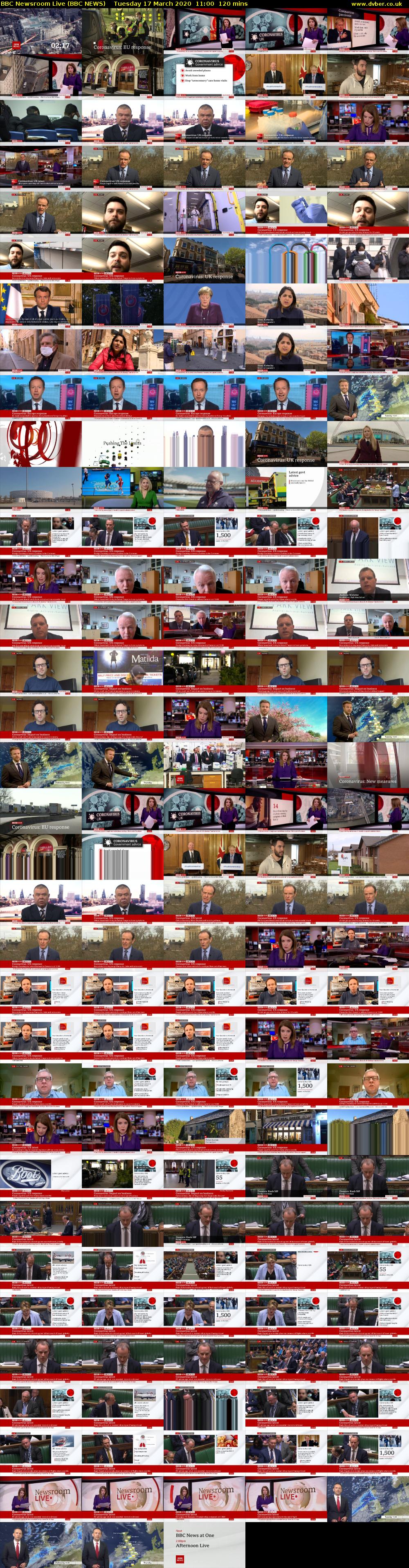 BBC Newsroom Live (BBC NEWS) Tuesday 17 March 2020 11:00 - 13:00