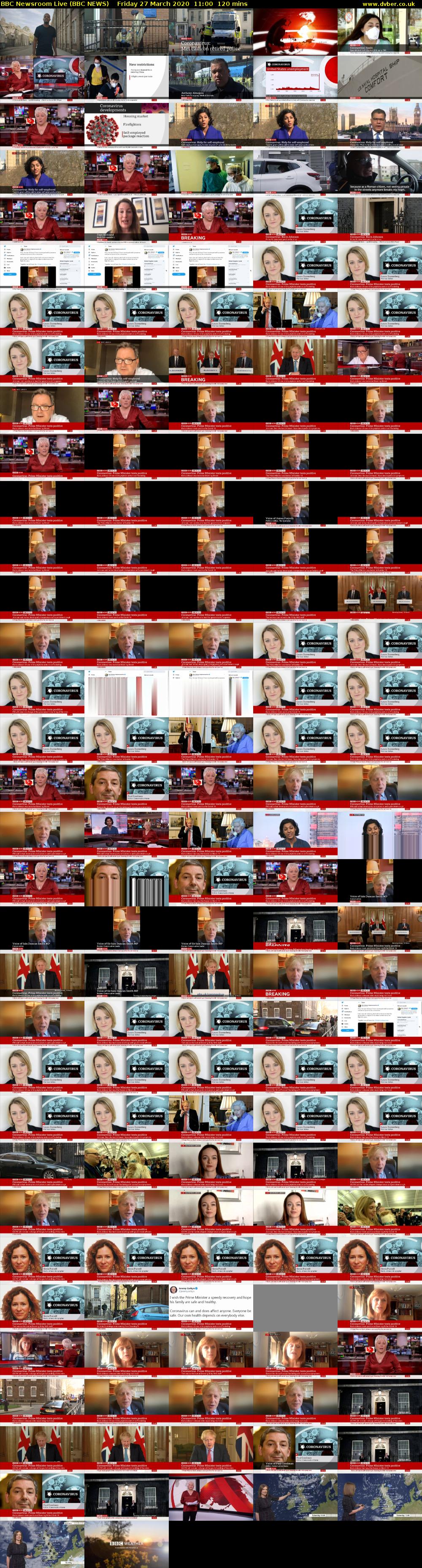 BBC Newsroom Live (BBC NEWS) Friday 27 March 2020 11:00 - 13:00