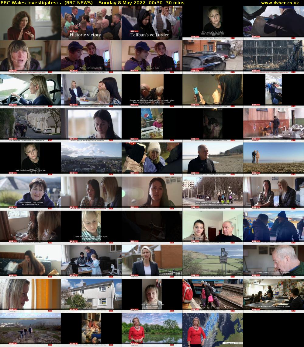 BBC Wales Investigates:... (BBC NEWS) Sunday 8 May 2022 00:30 - 01:00