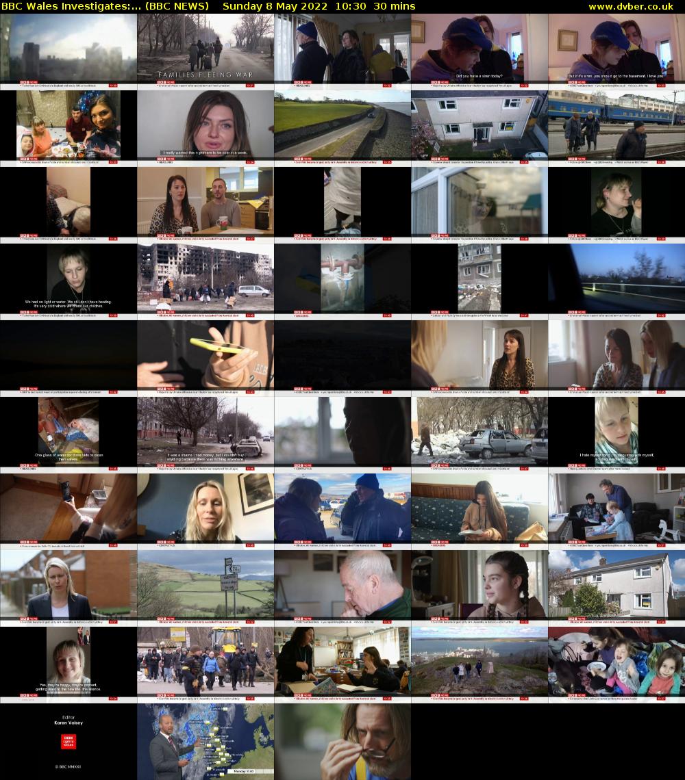 BBC Wales Investigates:... (BBC NEWS) Sunday 8 May 2022 10:30 - 11:00