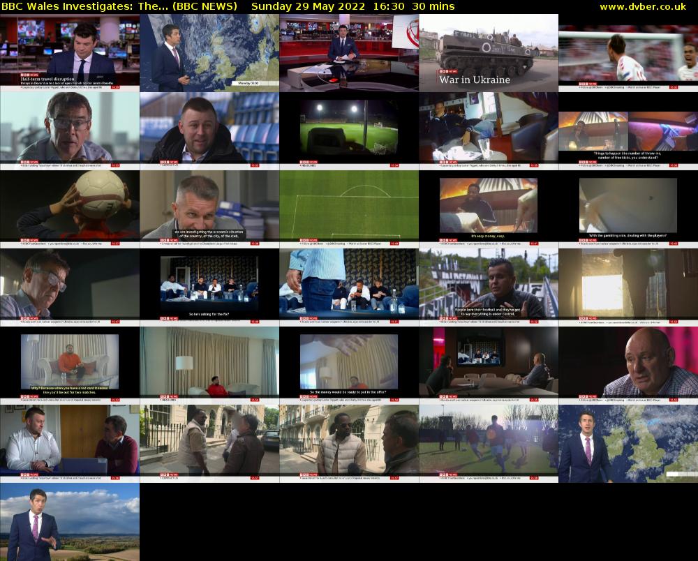 BBC Wales Investigates: The... (BBC NEWS) Sunday 29 May 2022 16:30 - 17:00