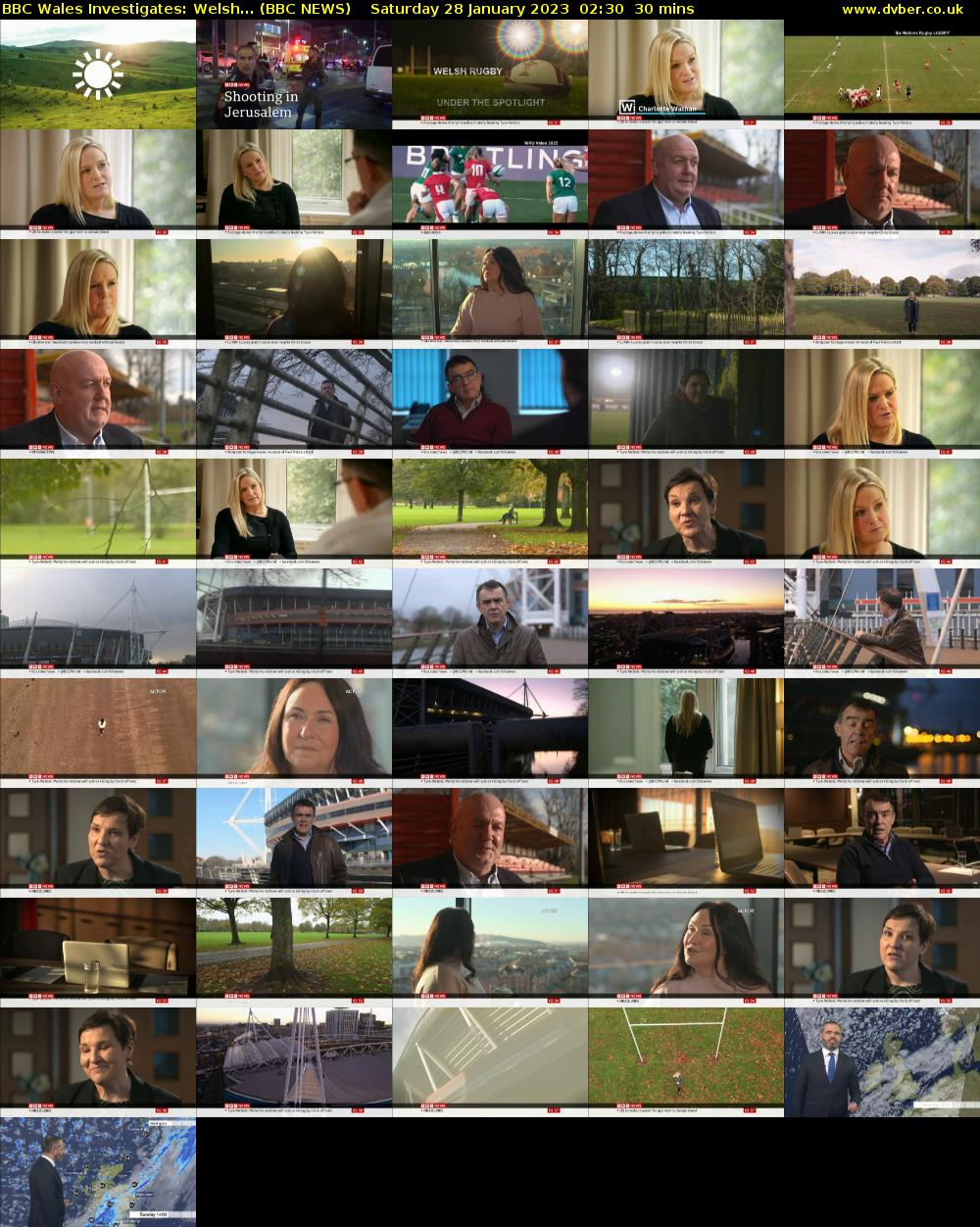 BBC Wales Investigates: Welsh... (BBC NEWS) Saturday 28 January 2023 02:30 - 03:00