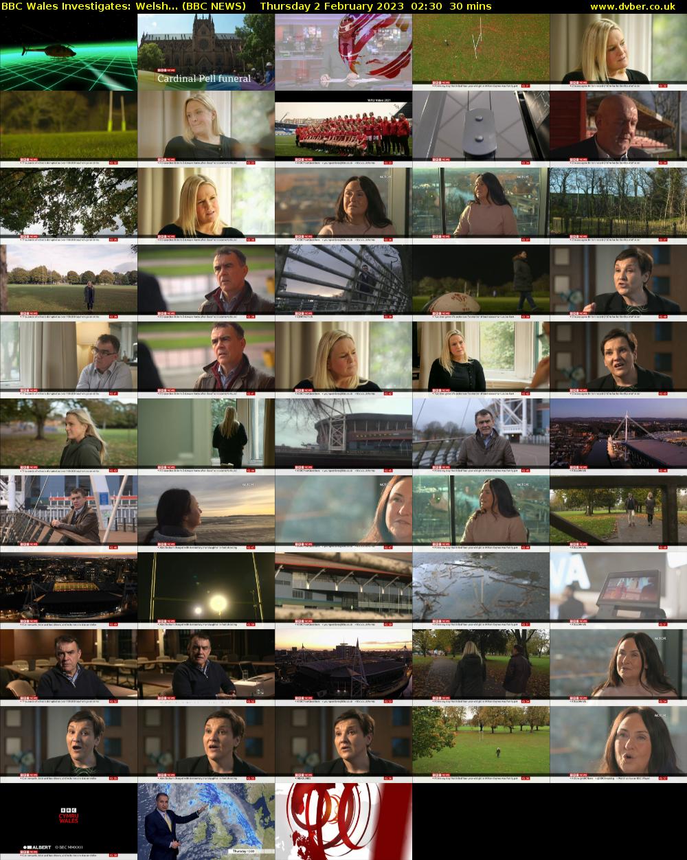BBC Wales Investigates: Welsh... (BBC NEWS) Thursday 2 February 2023 02:30 - 03:00