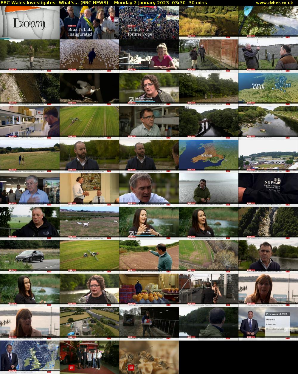 BBC Wales Investigates: What's... (BBC NEWS) Monday 2 January 2023 03:30 - 04:00