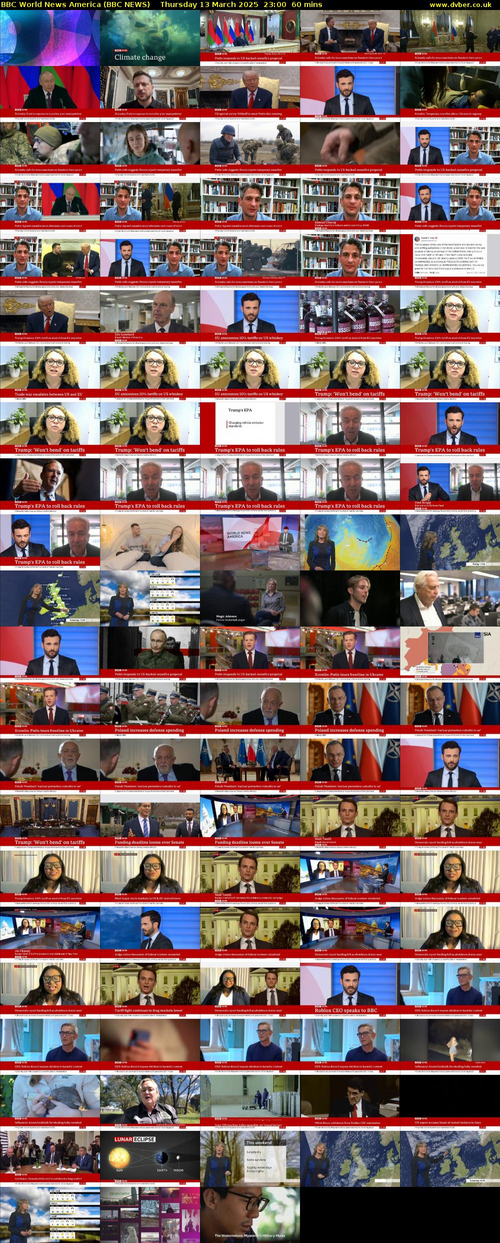 BBC World News America (BBC NEWS) Thursday 13 March 2025 23:00 - 00:00