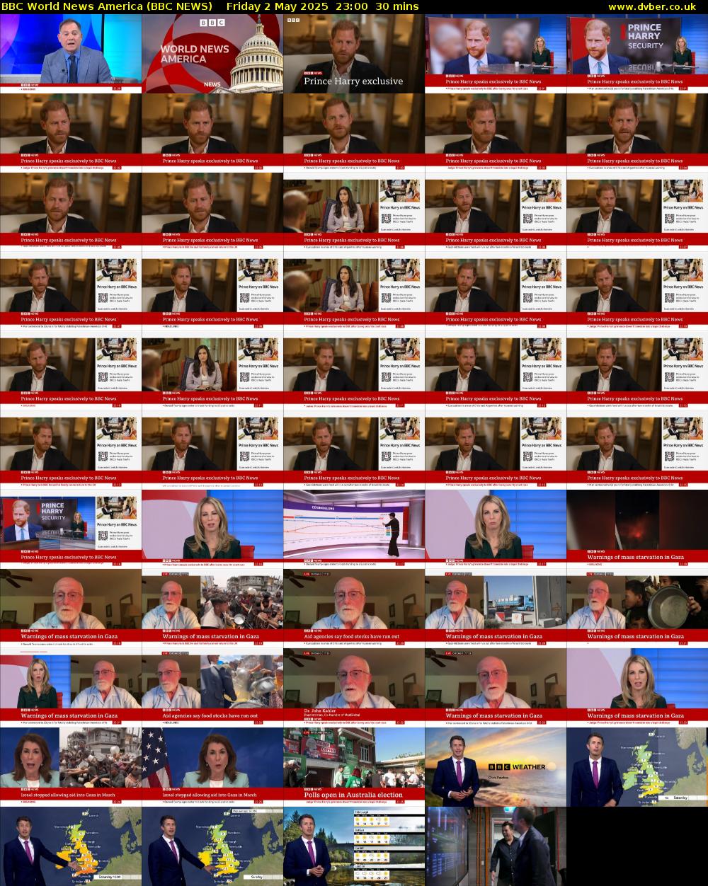 BBC World News America (BBC NEWS) Friday 2 May 2025 23:00 - 23:30