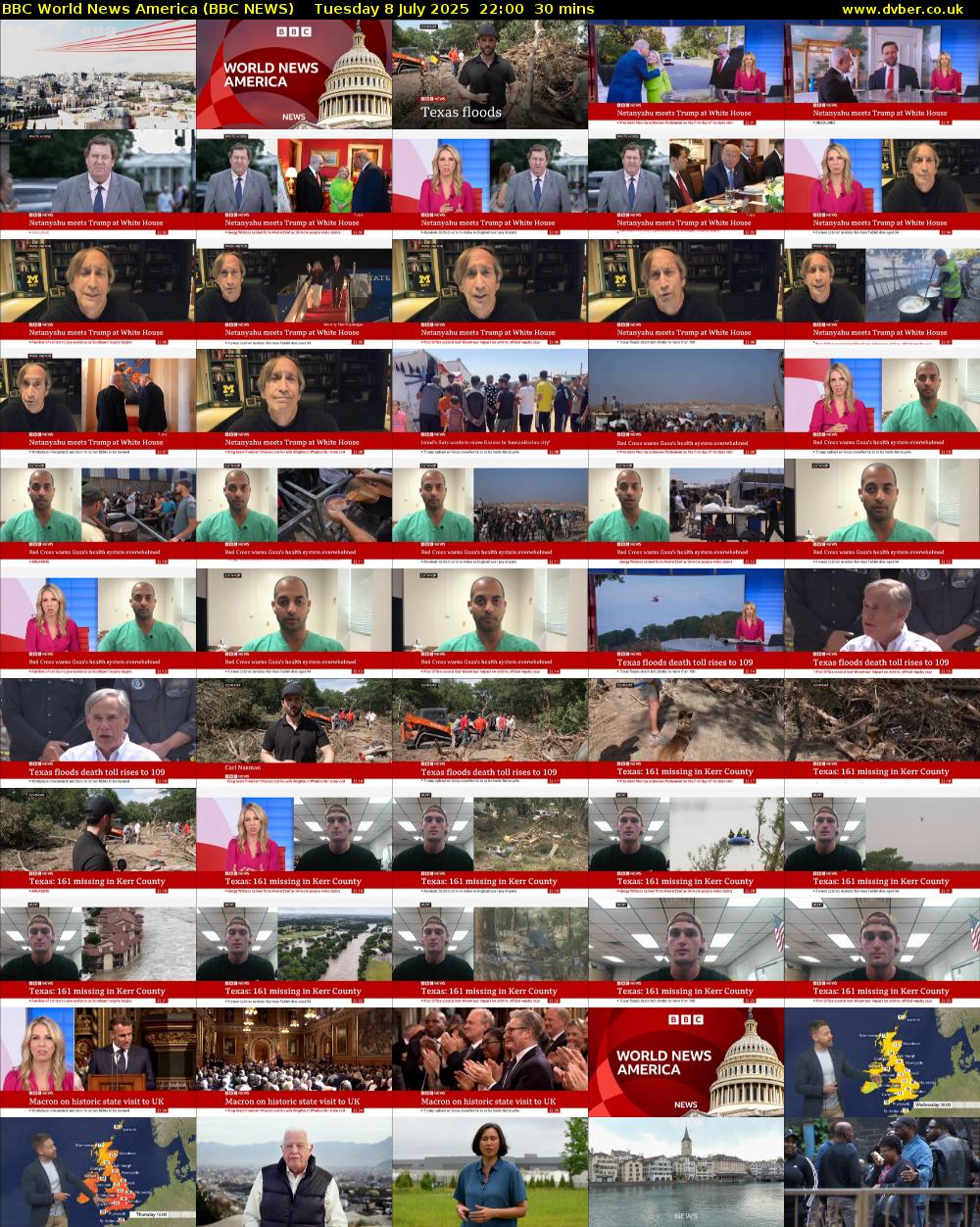 BBC World News America (BBC NEWS) Tuesday 8 July 2025 22:00 - 22:30