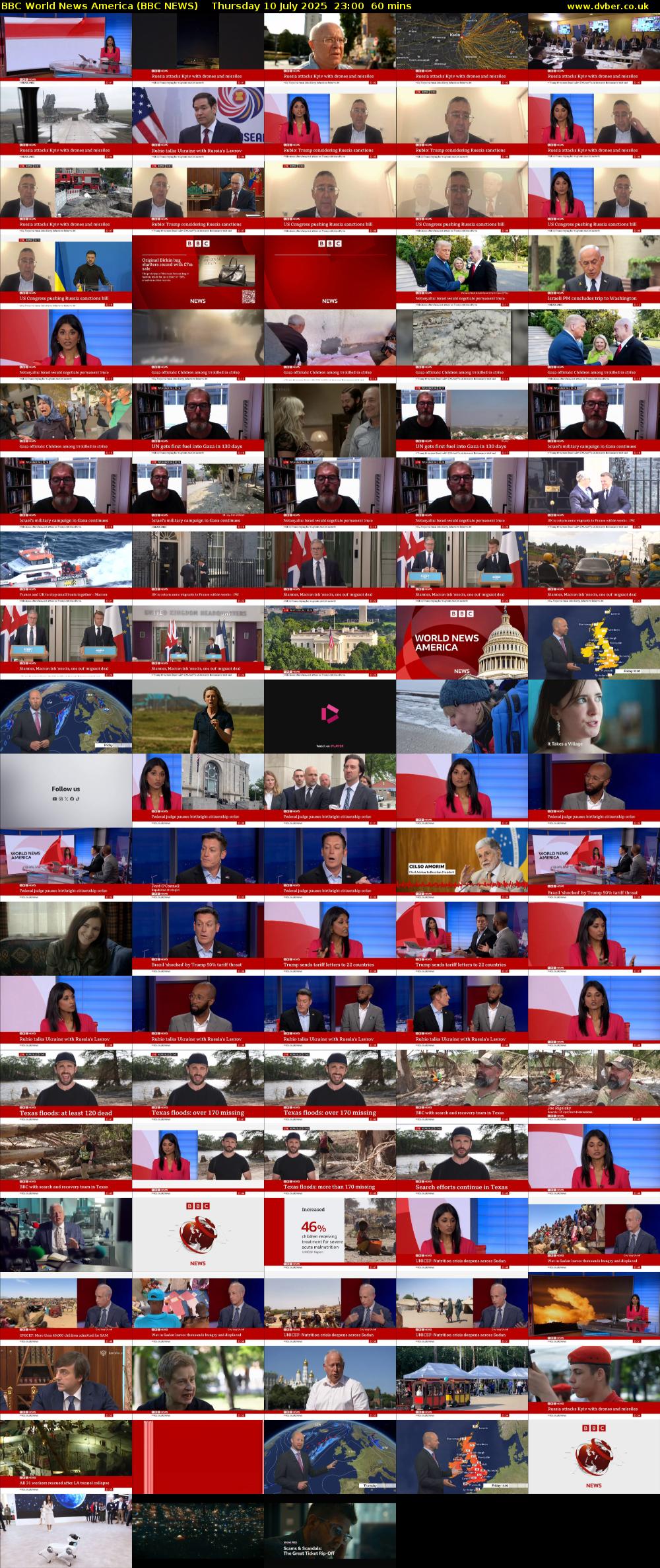 BBC World News America (BBC NEWS) Thursday 10 July 2025 23:00 - 00:00