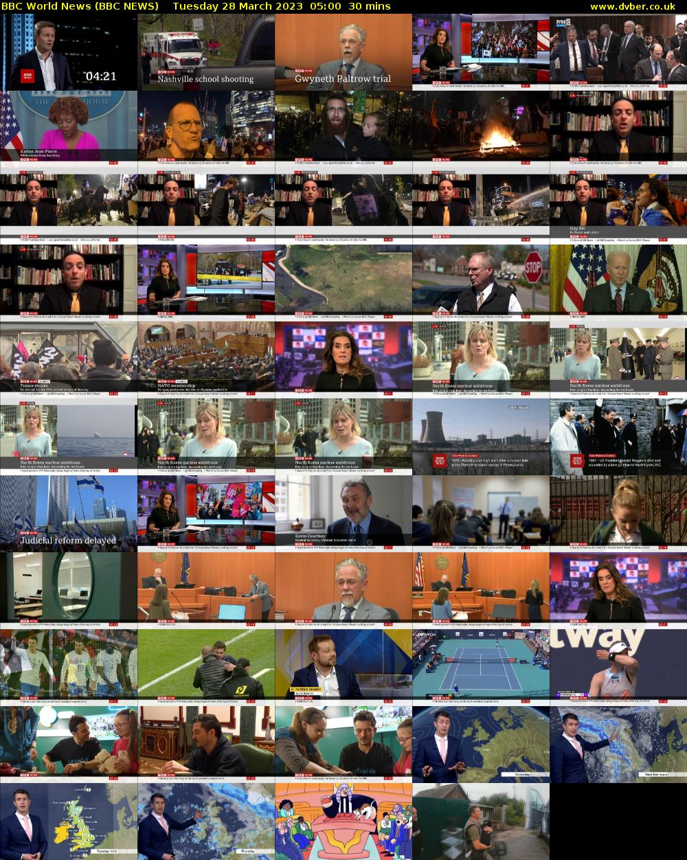 BBC World News (BBC NEWS) Tuesday 28 March 2023 05:00 - 05:30